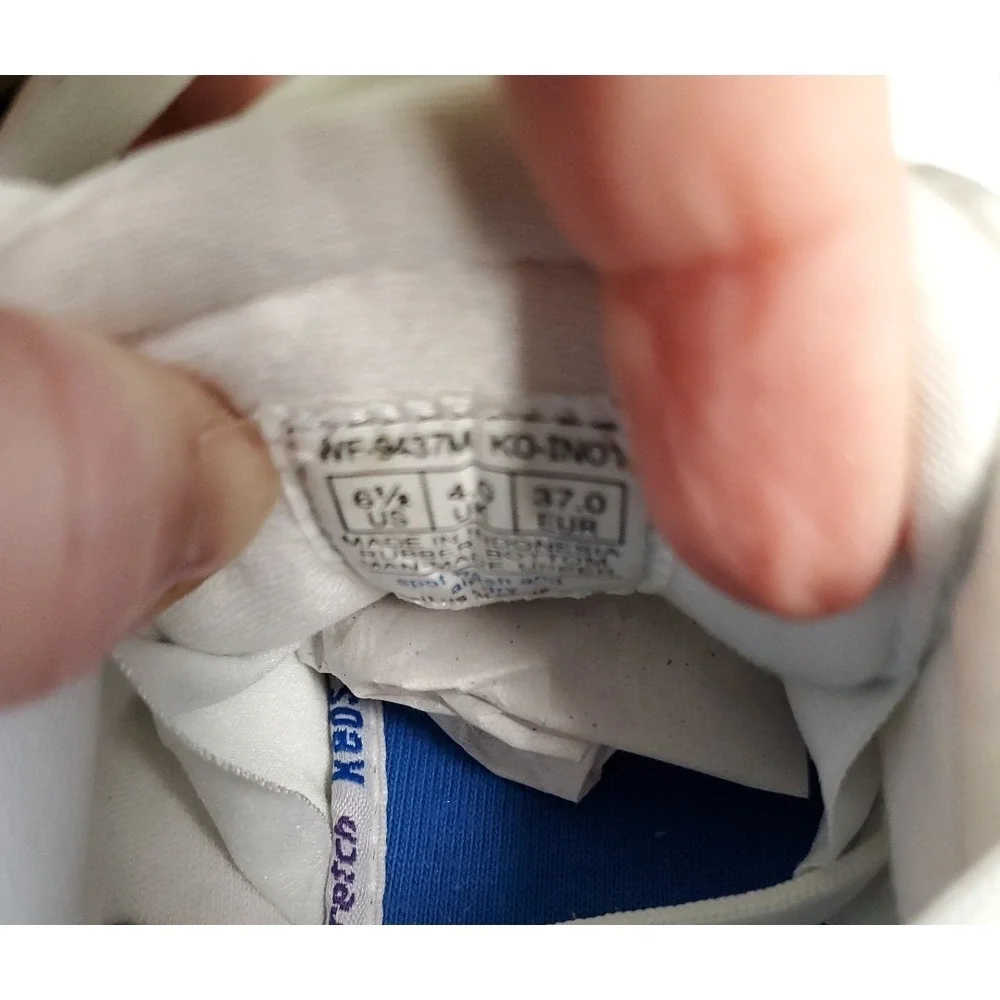 Keds womens stretch leather white‎ sneakers lace up Size 6.5M New WF9437M